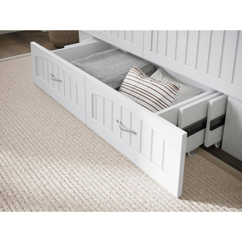 Nantucket Queen Murphy Bed Chest with Storage Drawer
