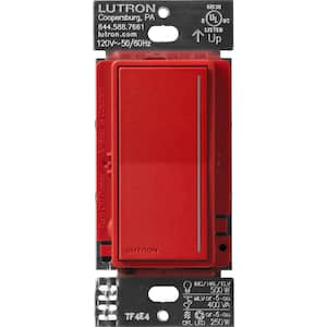 Sunnata Pro LED+ Touch Dimmer Switch, for 500W ELV/MLV, 250W LED, Single Pole/Multi Location, Signal Red (ST-PRO-N-SR)