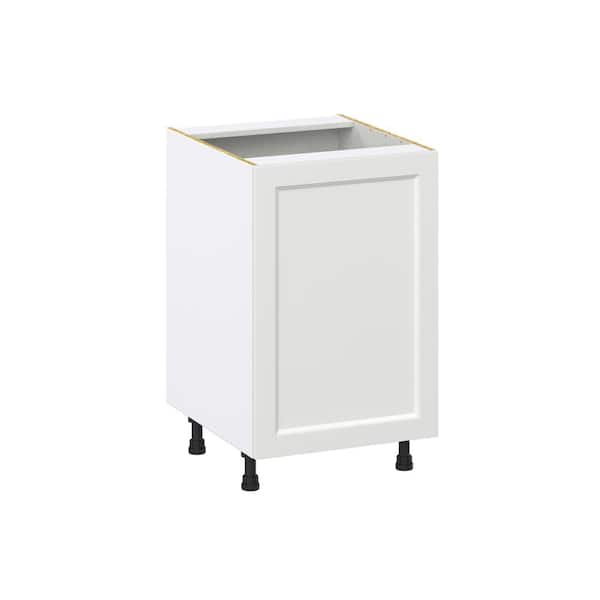 J COLLECTION Alton Painted 24 in. W x 34.5 in. H x 24 in. D in White Shaker Assembled Base Kitchen Cabinet with 3 Inner Drawers