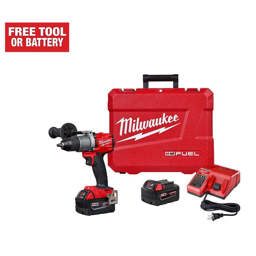 Milwaukee M18 FUEL 1/2 in Hammer Drill Kit 2804-82 Recon 