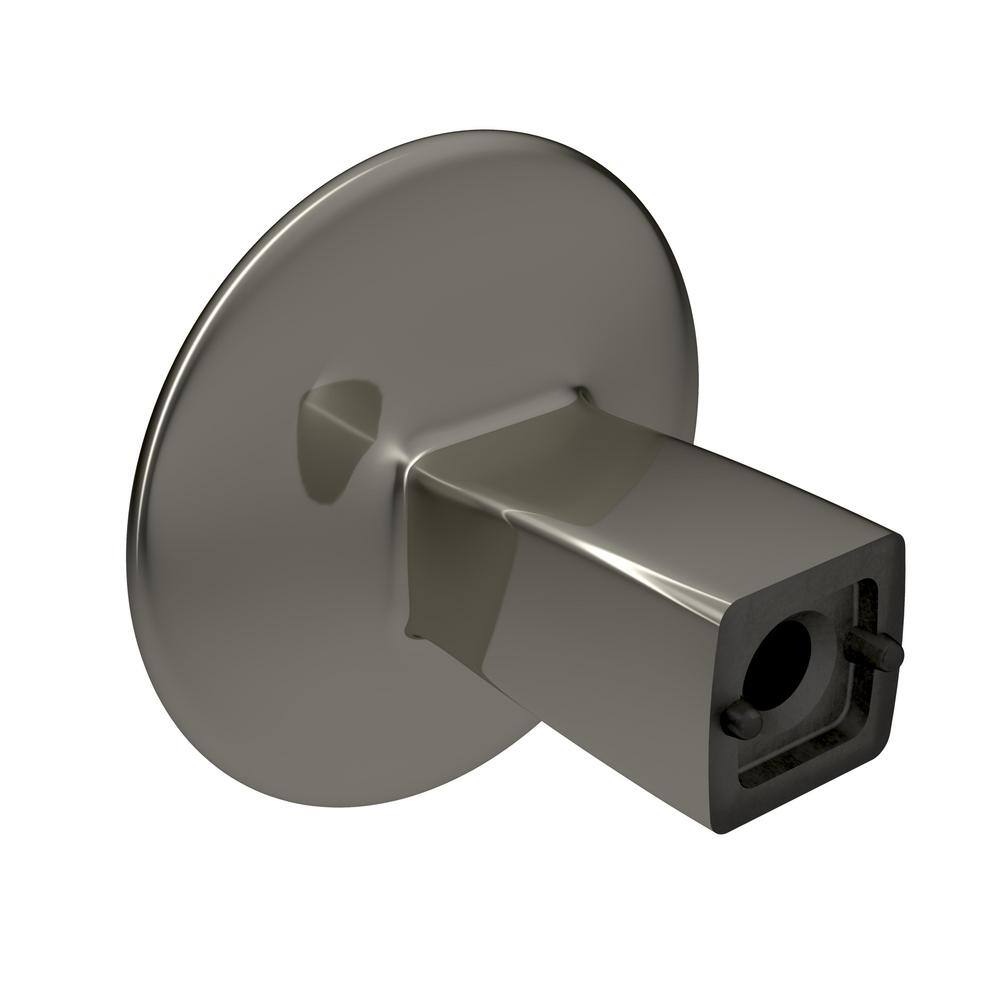 Polished Nickel Modern Round Cabinet Knob with Mounting Hardware