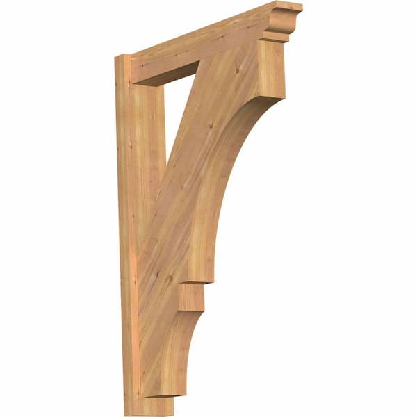 Ekena Millwork 6 in. x 42 in. x 30 in. Western Red Cedar Balboa Traditional Smooth Outlooker