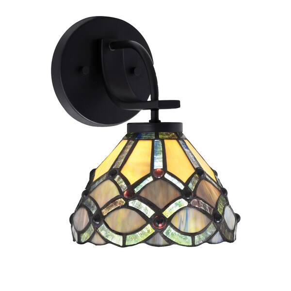 Unbranded Olympia 1-Light Matte Black Wall Sconce