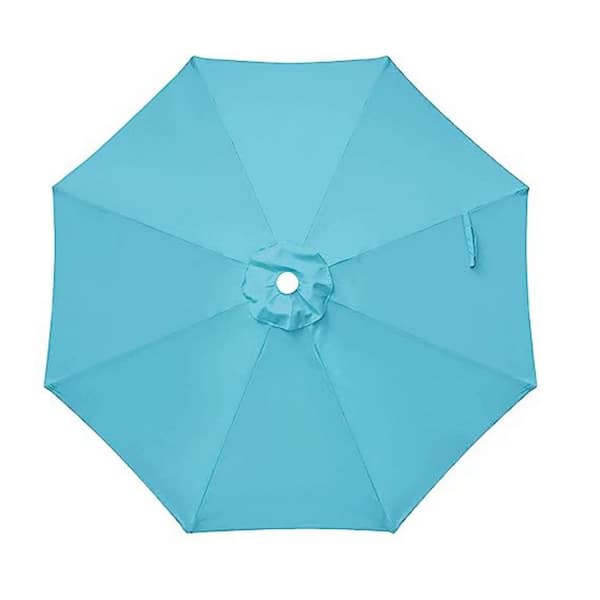Tidoin 9 ft. Turquoise Umbrella Replacement Top Cover
