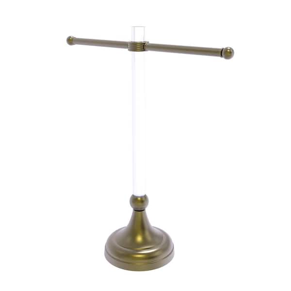 Allied Brass Pacific Grove Collection Free Standing Guest Towel Stand with Groovy Accents in Antique Pewter Allied Brass Pacific Grove Collection Free Standing Guest Towel Stand with Groovy Accents in Antique Pewter