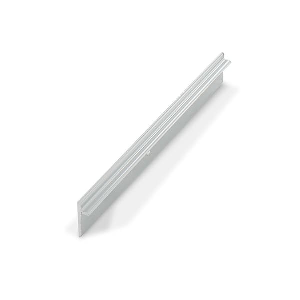 5/8 in. D x 15/16 in. W x 72 in. L Shiny Mechanical Polish Aluminum Cove Trim Moulding with Countersunk Holes (18-Pack)