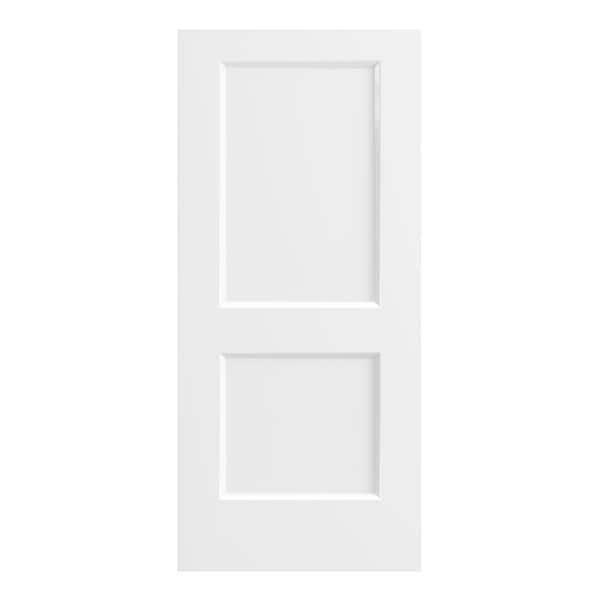 30 in. x 80 in. H Shape Hollow Core White Primed MDF Multi-Usage Interior Door Slab without Hardware