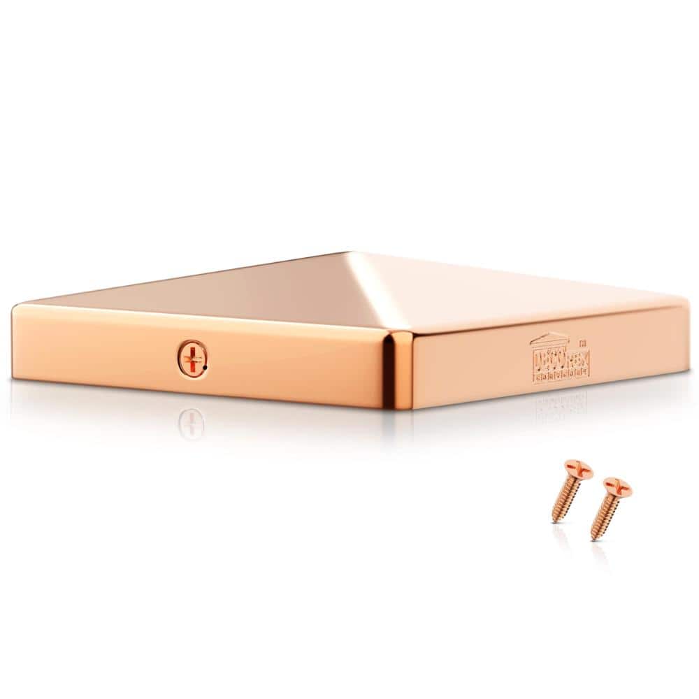 "Solid Copper Pyramid Post Cap for 6x6 Wood Posts (5.5"" × 5.5"") - 18-Gauge 1.0mm Real Copper" price history on PriceWatchPro