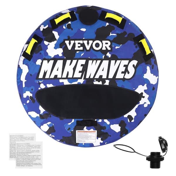 VEVOR Towable Tube For Boating 1-2 Riders Inflatable Boat Tubes And ...