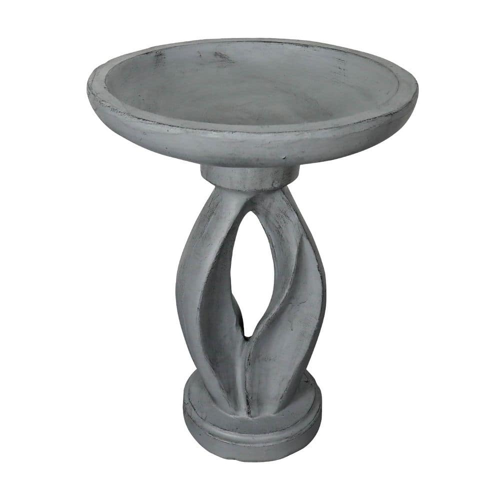 21. 8in. Outdoor Birdbath for Garden-Concrete Modern Freestanding Patio Birdbath Decoration Yard Statue for Garden, Lawn price history on PriceWatchPro