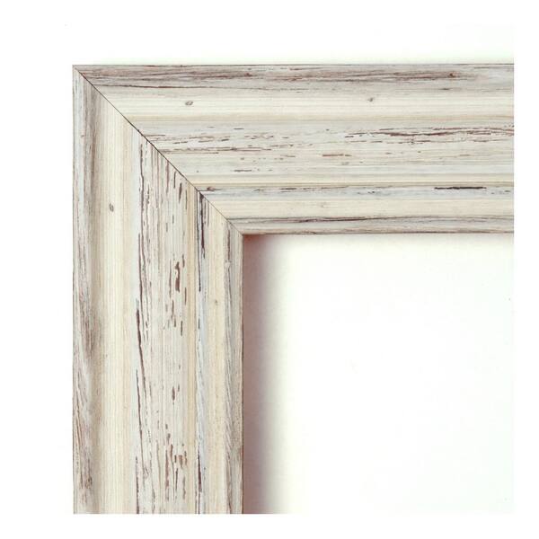 Amanti Art Country 41 In W X 29 H, Reclaimed Wood Bathroom Mirror White