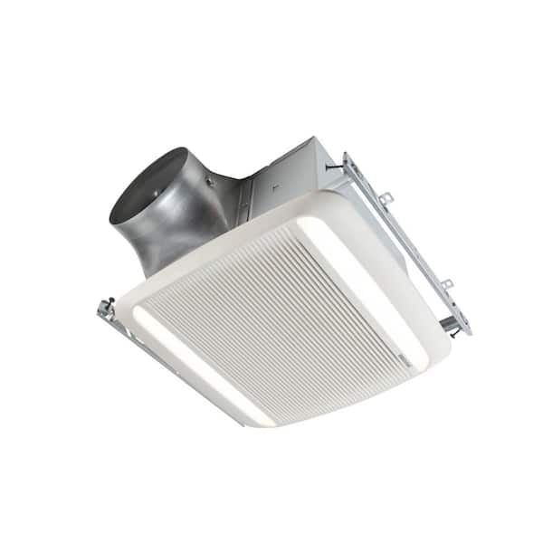Broan-NuTone ULTRA GREEN ZB Series 80 CFM Multi-Speed Ceiling Bathroom Exhaust Fan with LED Light, ENERGY STAR*