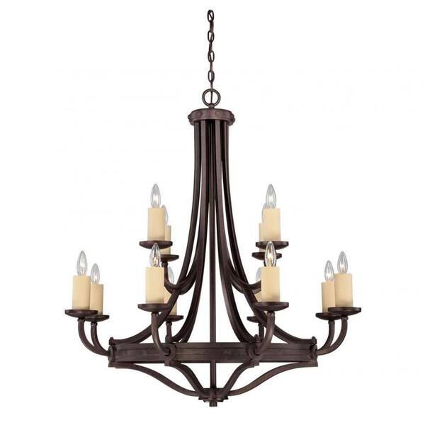 Filament Design Hughes 12-Light Oiled Copper Chandelier