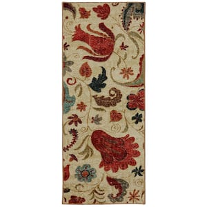 Tropical Acres Multi 1 ft. 8 in. x 6 ft. Machine Washable Paisley Runner Rug