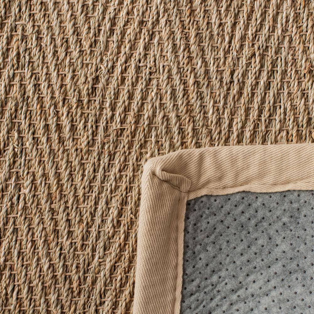 Hand-Knotted Natural Ivory Cotton 30" Accent Rug