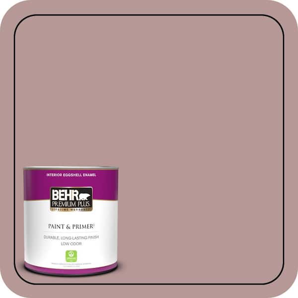 BEHR PREMIUM PLUS 1 qt. #130F-4 Fond Memory Eggshell Enamel Low Odor Interior Paint & Primer