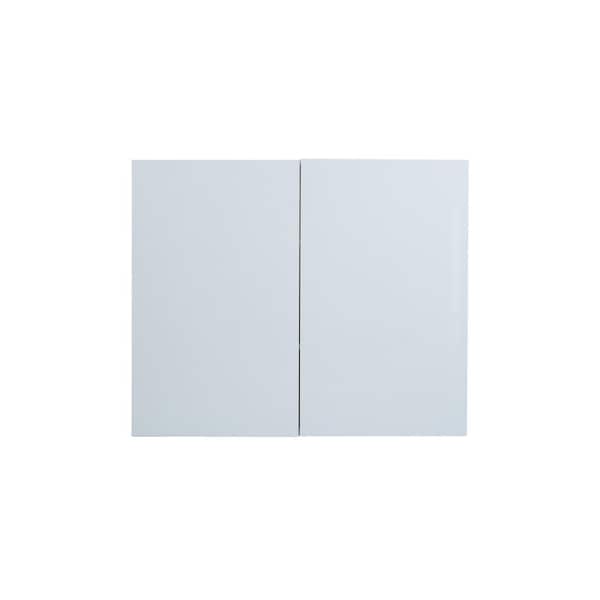 Radiance 30 in. W x 12 in. D x 30 in. H Ready to Assemble Slab Wall Kitchen Cabinet in White Gloss