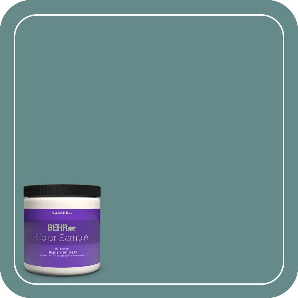 8 oz. #S440-5 Tasmanian Sea Eggshell Enamel Interior Paint & Primer Color Sample price history on PriceWatchPro