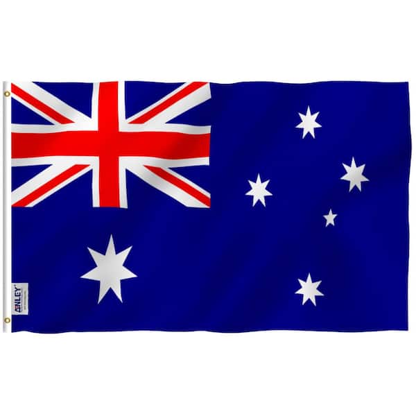 ANLEY Fly Breeze 3 ft. x 5 ft. Polyester Australia Flag 2-Sided Flags Banner with Brass Grommets and Canvas Header