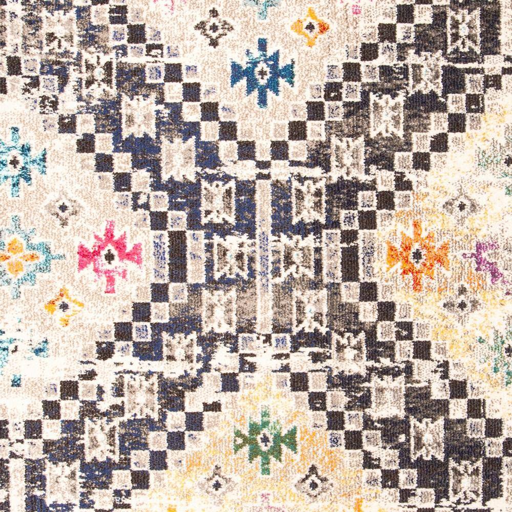 Madison Black and Yellow 8' x 10' Geometric Area Rug