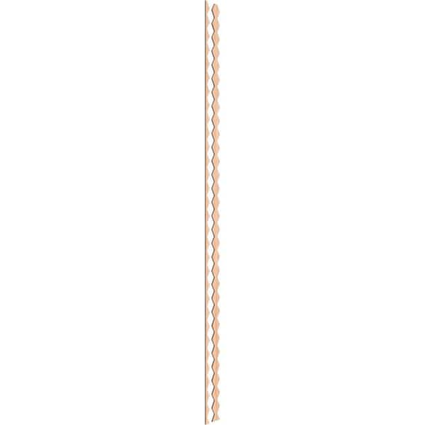 Ekena Millwork Sheyenne 94 in. H x 0.25 in. W Slatwall Panels in Hickory 28-Pack