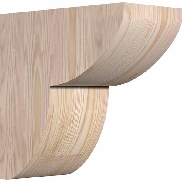 Ekena Millwork 6 in. x 12 in. x 12 in. Douglas Fir Carmel Smooth Corbel