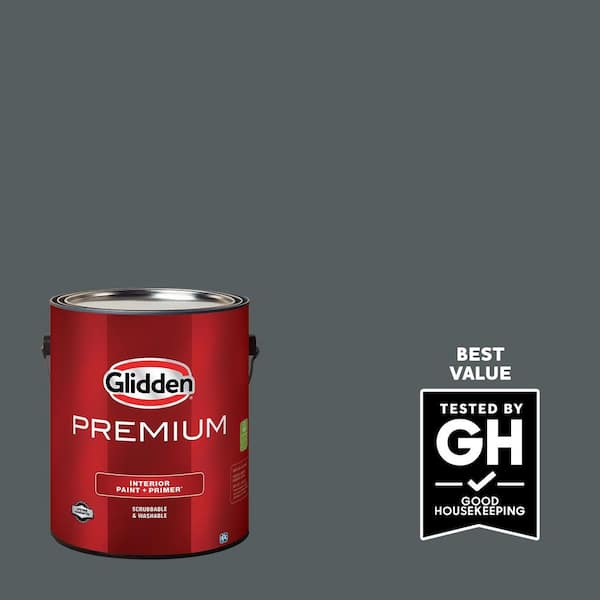 Glidden Premium 1-gal. Mostly Metal PPG1036-7 Flat Interior Latex Paint
