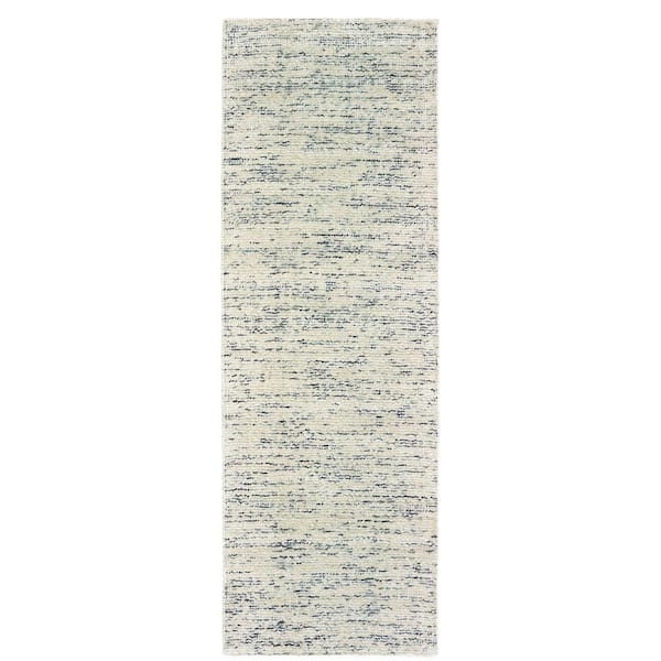2 ft. x 8 ft. Gray Solid Color Washable Area Rug