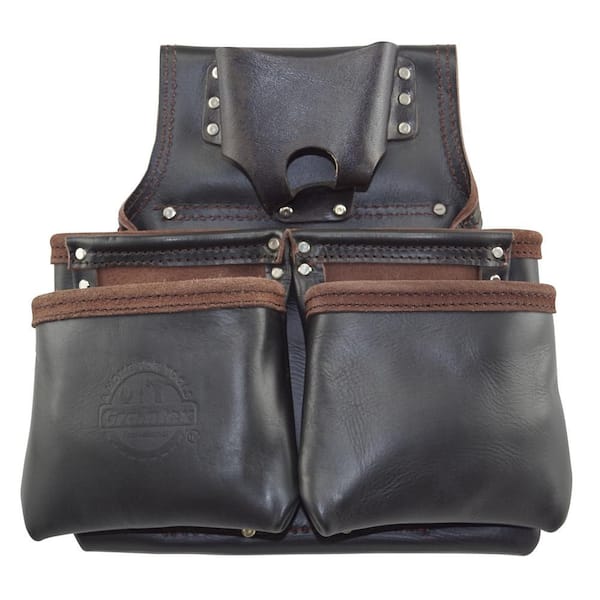 6-Pocket Oil Tanned Leather Framers Nail and Tools Pouch