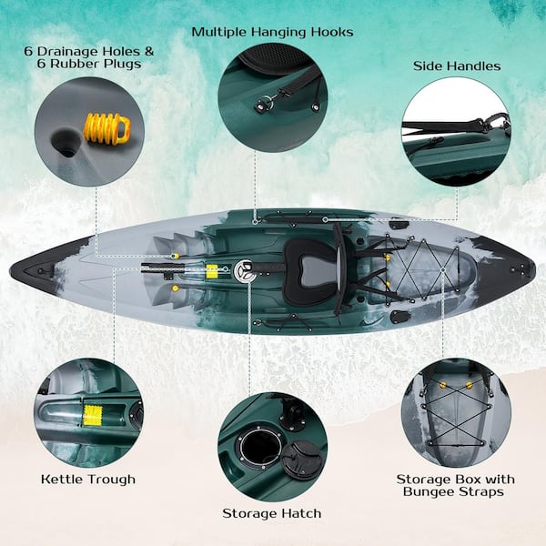 fishing kayaks with rod holders Bundle Recon 10ft with prop drive instant reverse 4 Best New Rod Holders
