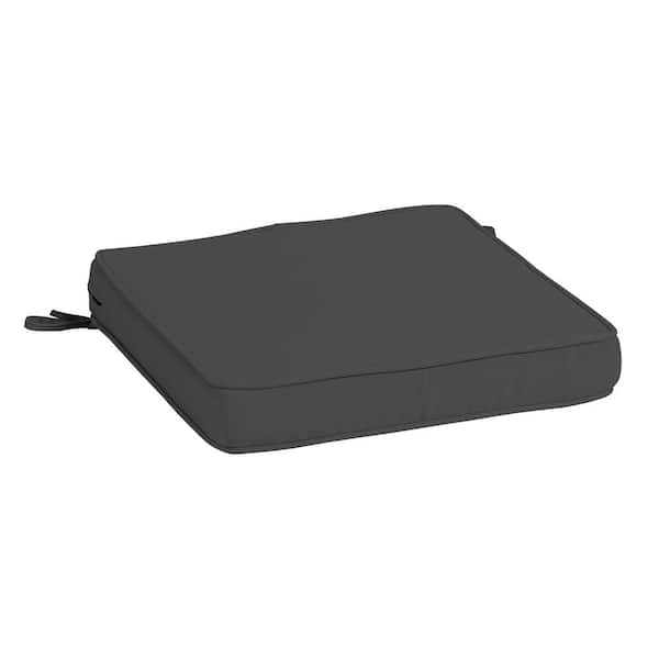 ARDEN SELECTIONS ProFoam 18 in. x 18 in. Slate Grey Square Outdoor Seat Cushion
