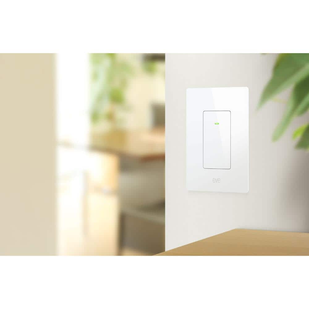 Eve White Smart Light Switch with Matter Technology