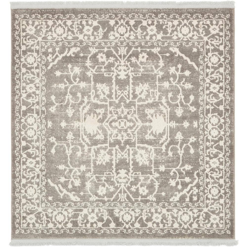 New Classical Olympia Gray 4' 0 x 4' 0 Square Rug price history on PriceWatchPro