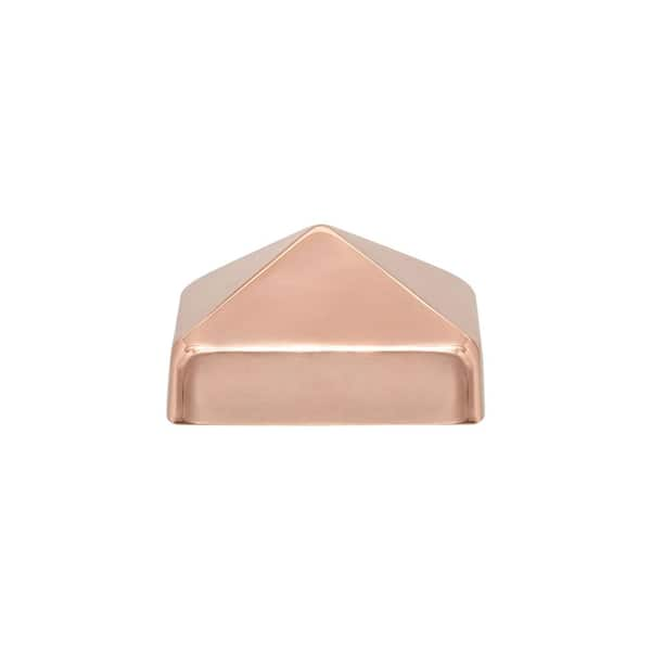 Solid Copper Pyramid - 1.675 inches -Brushed Finish