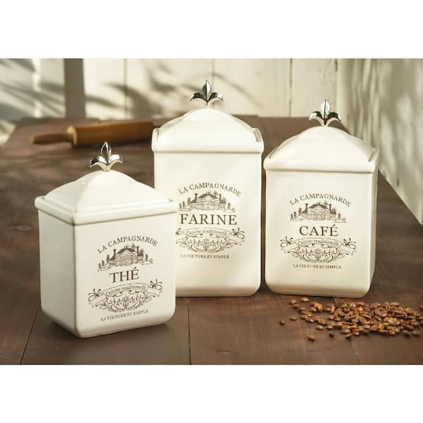  Baie Maison Large Kitchen Canisters Set of 3