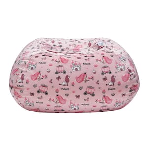 Princess Pink Bean Bag Covers Microfiber 32 in. x 32 in.