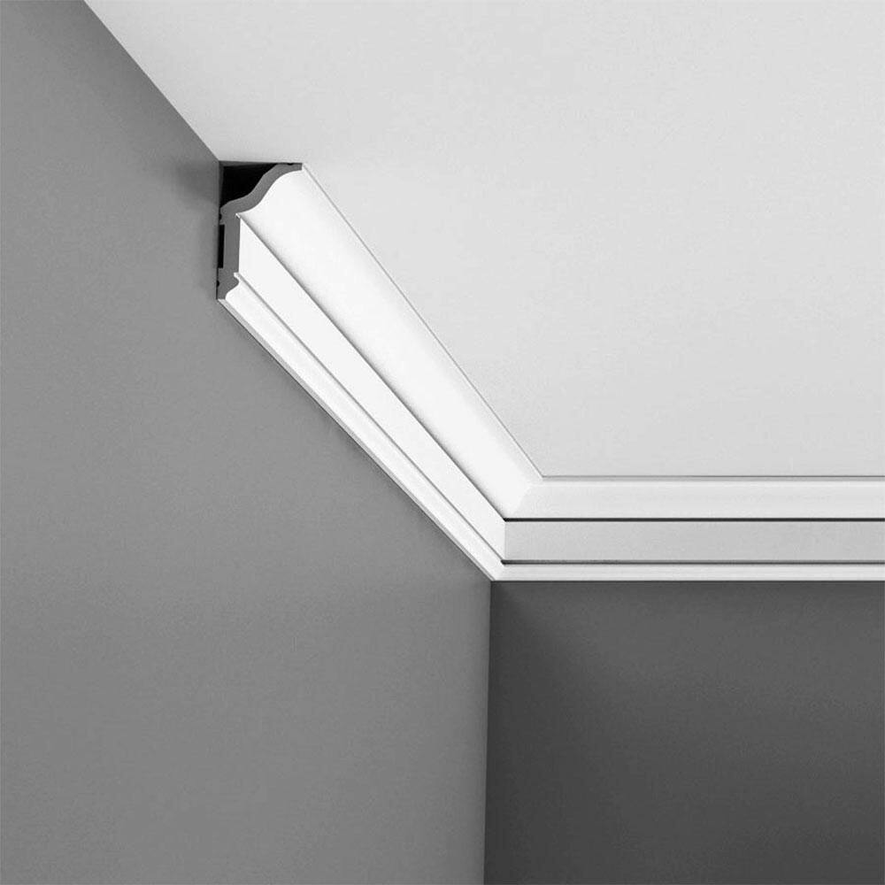 Primed White Polystyrene Crown Moulding Set of 4