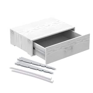 Genevieve White Adjustable Closet Organizer Small Drawer Kit
