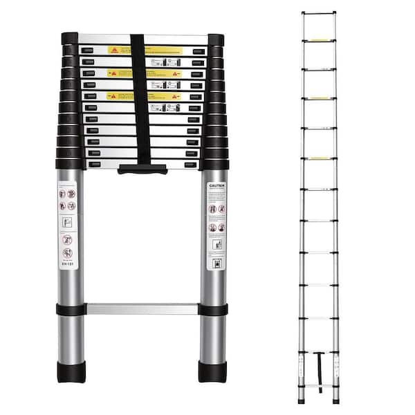16.5 ft. Portable Aluminum Extension Ladder, 300 lbs. Load Capacity Type IA Duty Rating