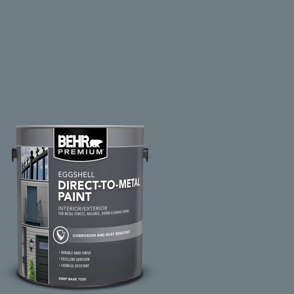 BEHR PREMIUM 1 gal. N4905 Charcoal Blue Eggshell Direct to Metal