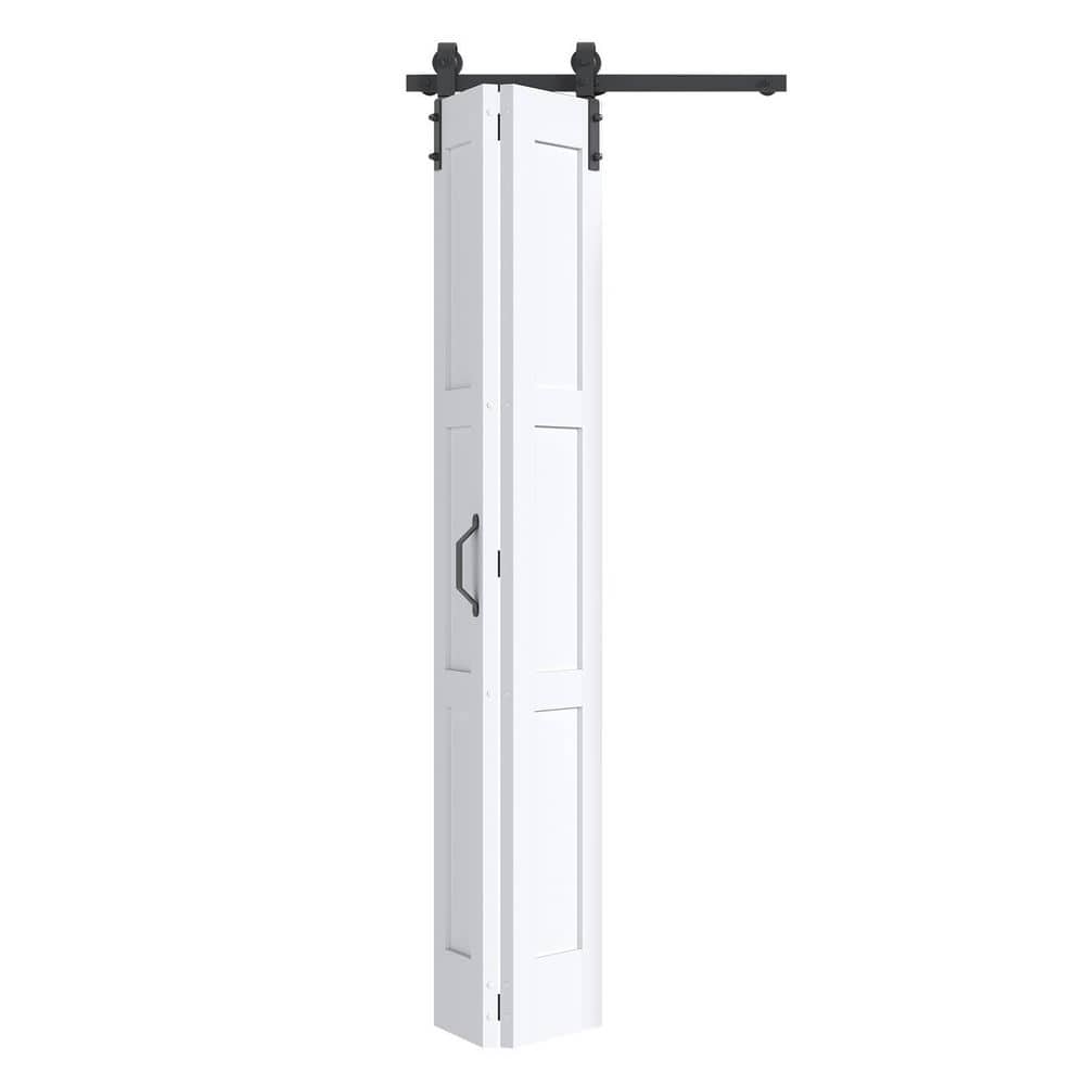 30 in. x 84 in. 3-Panel White Finished Solid Core MDF Wood Composite Assembly Required Bi-Fold Door with Hardware price history on PriceWatchPro