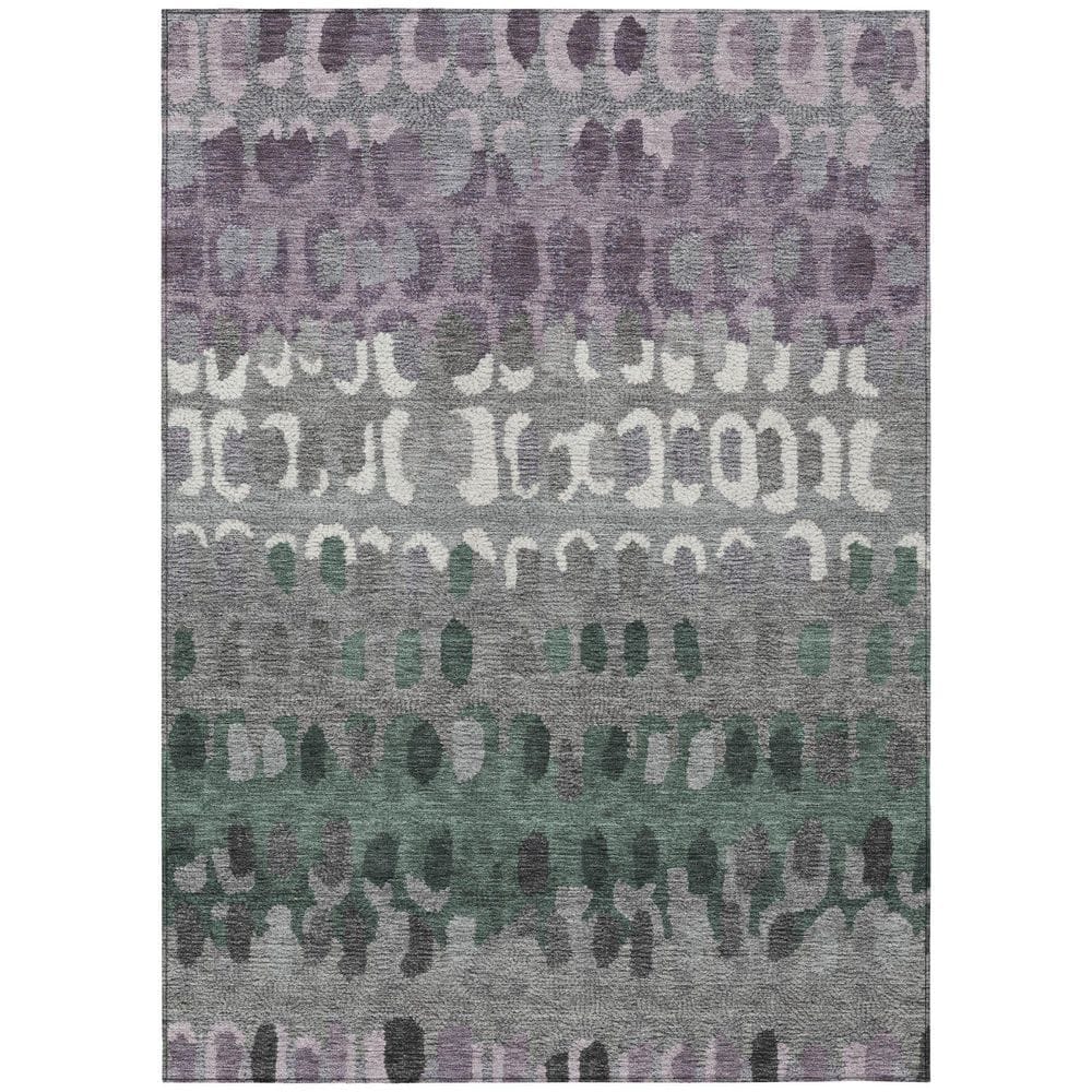 Chantille Machine Washable Indoor/Outdoor Abstract ACN2529 Plum 5 ft. x 7 ft. 6 in. Area Rug price history on PriceWatchPro