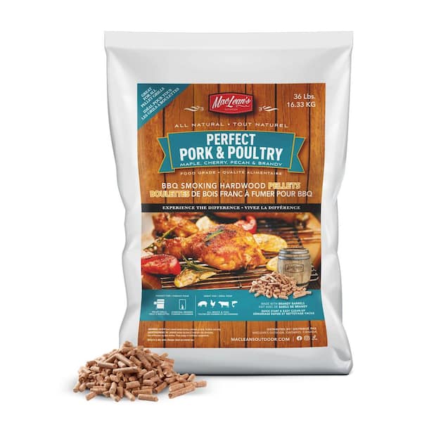 Maclean's OUTDOOR 36 lbs. Perfect Poultry Master Blend All-Natural Hardwood Pellets for Grilling or Smoking