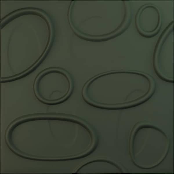 Ekena Millwork 19 5/8 in. x 19 5/8 in. Felix EnduraWall Decorative 3D Wall Panel, Satin Hunt Club Green (12-Pack for 32.04 Sq. Ft.)