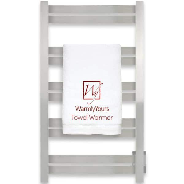 10-Bar Grande Towel Warmer, Hardwired, Brushed Stainless Steel