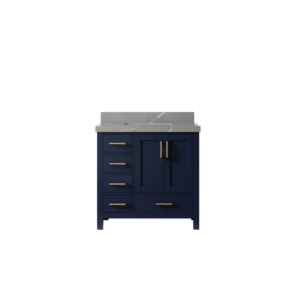 Willow Collections Malibu 36 in. W x 22 in. D x 36 in. H Single Sink