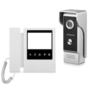 Wired Hardwired Doorbell Camera System with IR Night Vision and 4.3 in. Touch Monitor