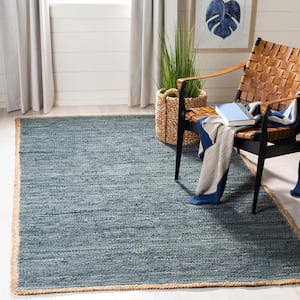 Cape Cod Gray/Natural 5 ft. x 8 ft. Border Area Rug