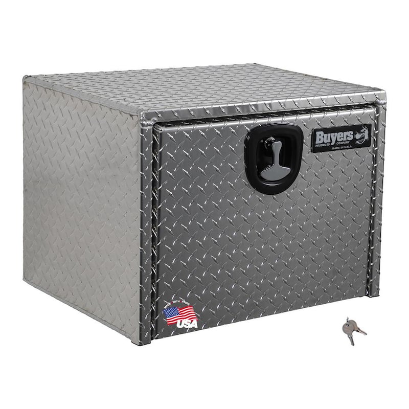 18 in. x 18 in. x 24 in. Diamond Plate Tread Aluminum Underbody Truck Tool Box