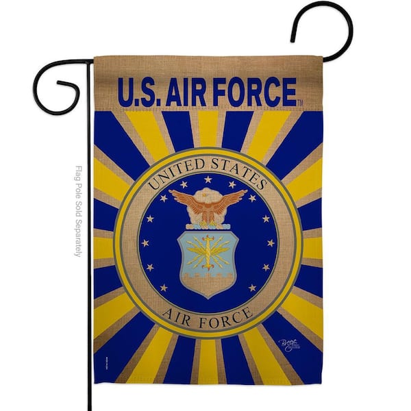 13 in. x 18.5 in. Air Force Garden Flag Double-Sided Armed Forces Decorative Vertical Flags